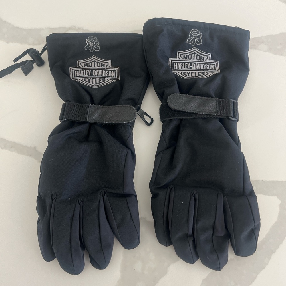 Harley-Davidson Black Motorcycle Gloves